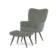 Zöld Corduroy Relax Fotel. AK-L7285 GRN6