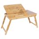 Lerakóasztal 75x35x29 cm, bambusz, AKF-E1002 NAT