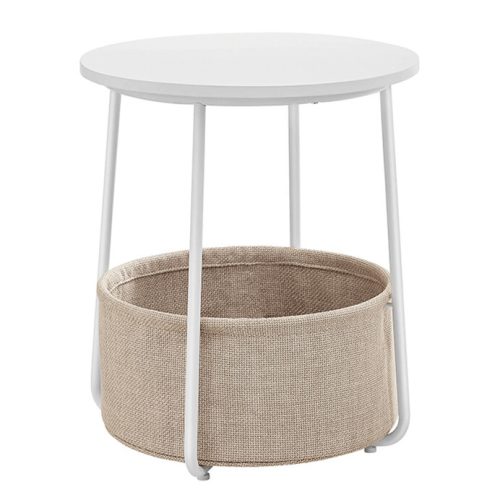 Lerakóasztal 45x45x50 cm, MDF, fehér, AKF-E1023 WT