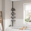 Bathroom Shelf Plastic Black AKP-E1001 BK