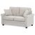 2-seater sofa in beige corduroy fabric - ASB-4170 BGE2
