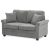 2-seater sofa in grey corduroy fabric - ASB-4170 GREY2