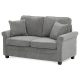 2-seater sofa in grey corduroy fabric - ASB-4170 GREY2