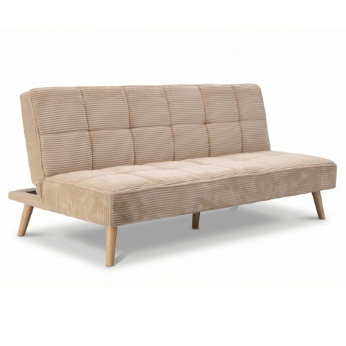 Háromszemélyes kihúzható kanapé, bézs, kordbársony szövet, ASB-C3030 CRM6