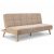Háromszemélyes kihúzható kanapé, bézs, kordbársony szövet, ASB-C3030 CRM6