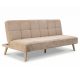 Háromszemélyes kihúzható kanapé, bézs, kordbársony szövet, ASB-C3030 CRM6