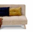 Háromszemélyes kihúzható kanapé, bézs, kordbársony szövet, ASB-C3030 CRM6
