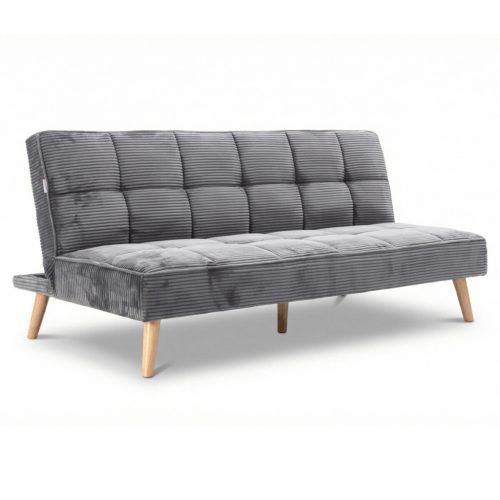 Háromszemélyes kihúzható kanapé, szürke, kordbársony szövet, ASB-C3030 GREY6