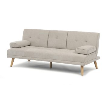   Háromszemélyes kihúzható kanapé, bézs, szövet, ASB-C3034 CRM2