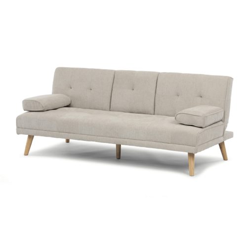 Háromszemélyes kihúzható kanapé, bézs, szövet, ASB-C3034 CRM2