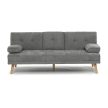 Háromszemélyes kihúzható kanapé, szürke, szövet, ASB-C3034 GREY2