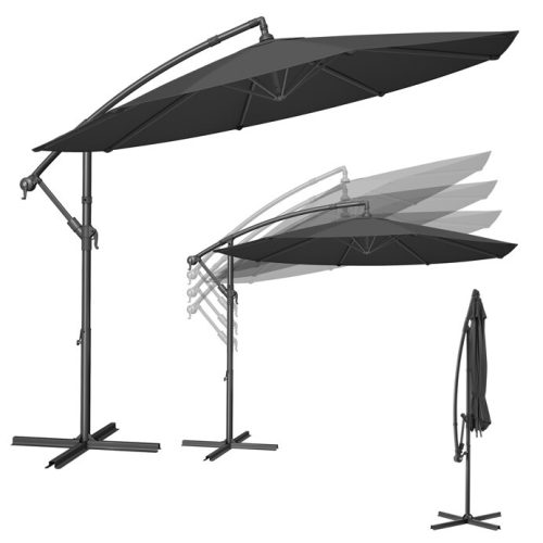 Kerti napernyő szürke fém ASL-E1116 GREY