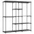 Open Wardrobe 182x43x182 cm Metal Black AST-E1002