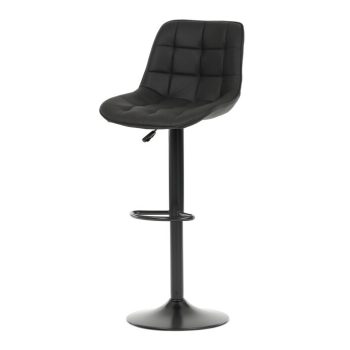 Bar stool AUB-V3066 black fabric