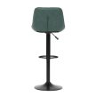 Bar stool AUB-V3066 green fabric