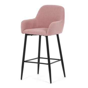 Bárszék rózsaszín szövet AUB-V4009 PINK6