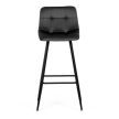 Bar stool AUB-X7015 grey fabric