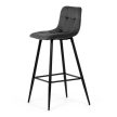 Bar stool AUB-X7015 grey fabric