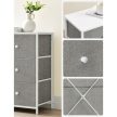 Grey Metal Sideboard 80x30x71 cm AUK-E1032
