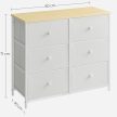 Fehér Fém Komód 80×30×71 cm. AUK-E1032 WT
