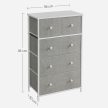 Grey Metal Sideboard 56x30x93 cm AUK-E1051