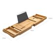 Lerakóasztal 109x23x5 cm, bambusz, AUP-E1088 NAT