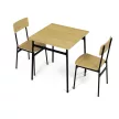 2 személyes vad tölgy MDF étkezőgarnitúra 70x70x76 cm – AUT-O2121 OAK