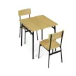 2 személyes vad tölgy MDF étkezőgarnitúra 70x70x76 cm – AUT-O2121 OAK
