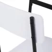 Fehér 2 személyes étkezőgarnitúra 70x70x76 cm – AUT-O2121 WT