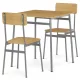 2 személyes tölgy színű MDF étkezőgarnitúra 70x70x76 cm – AUT-O2122 OAK