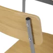 2 személyes tölgy színű MDF étkezőgarnitúra 70x70x76 cm – AUT-O2122 OAK