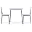 2 személyes étkezőgarnitúra 70x70x76 cm – MDF asztal és 2 szék AUT-O2122 WT