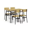 4 személyes vad tölgy MDF étkezőgarnitúra 110x70x76 cm – AUT-O2155 OAK