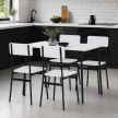 4 személyes fehér MDF étkezőgarnitúra 110x70x76 cm – AUT-O2155 WT
