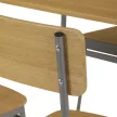 Vad tölgy MDF étkezőgarnitúra 4 székkel 110x70x76 cm – AUT-O2156 OAK