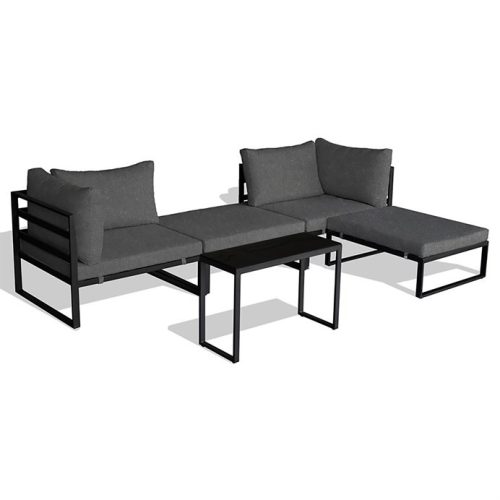 Kerti Garnitúra, Fém + Szövet, Szürke. AZ-L1761 GREY