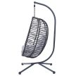 Függőszék, Fém + Polyrattan, Szürke. AZ-V1289 GREY