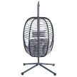 Függőszék, Fém + Polyrattan, Szürke. AZ-V1289 GREY