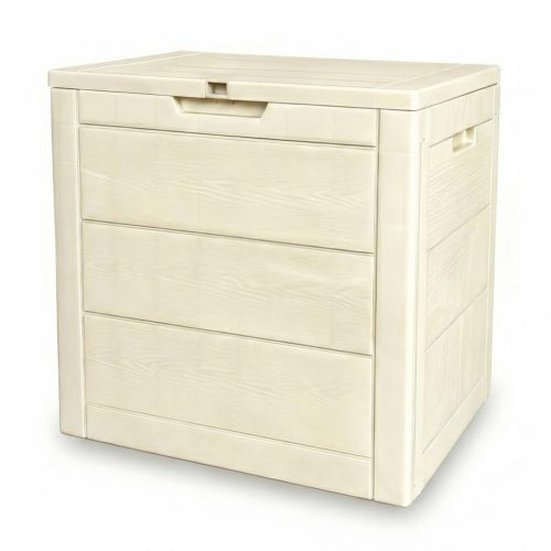 Kerti tároló box 56x43x53 cm, műanyag, bézs, AZB-G2035 CRM