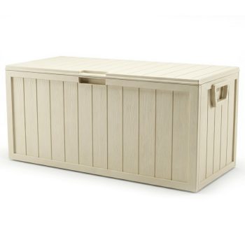   Kerti tároló box 112x49x54 cm, műanyag, bézs, AZB-G2075 CRM