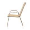 Kerti szék, fém, hálós kivitel, krém, AZC-C1000 CRM