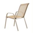 Kerti szék, fém, hálós kivitel, krém, AZC-C1000 CRM