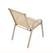Kerti szék, fém, hálós kivitel, krém, AZC-C1000 CRM