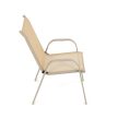 Kerti szék, fém, hálós kivitel, krém, AZC-C1000 CRM