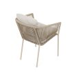 Kerti szék, alumínium, szövet, bézs, AZC-C1179 CRM
