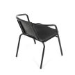 Kerti szék, fém, műanyag, fekete, AZC-H1001 BK
