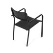 Kerti szék, fém, műanyag, fekete, AZC-H1021 BK