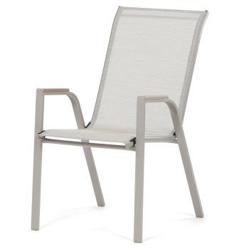 Kerti szék, fém, hálós kivitel, bézs, AZC-S1048 CRM