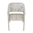 Kerti szék, fém, polyrattan, bézs, AZC-S1430 CRM
