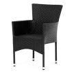 Fekete Polyrattan Kerti Szék. AZC-S2117 BK